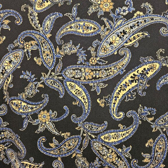 Charter Club Blouse Tunic Womens XXL Blue Paisley slinky flowy V-neck boho - Picture 3 of 13